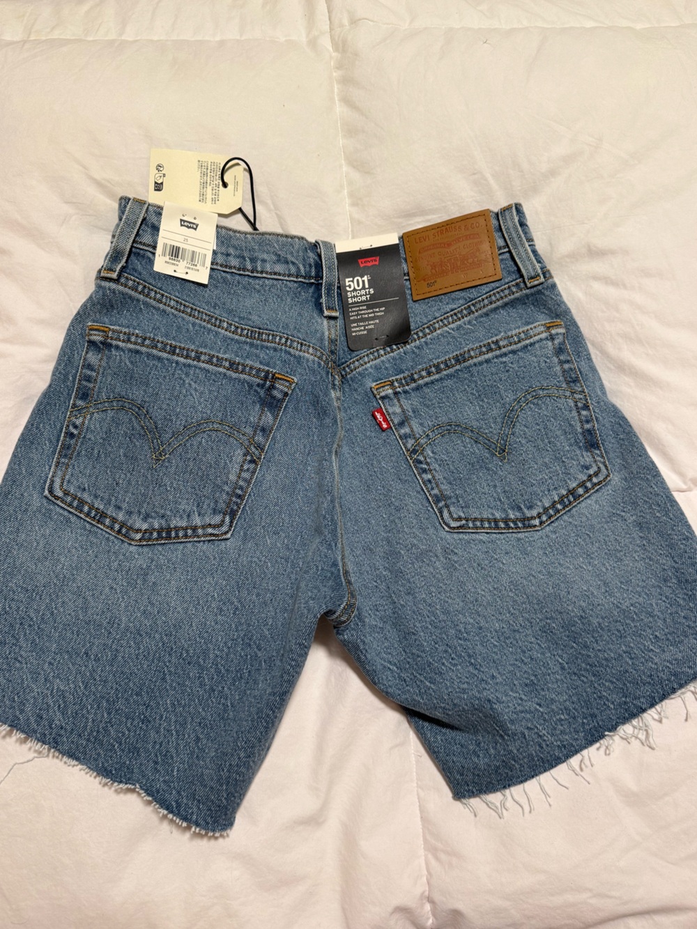 Levi's Blue Denim 501 shorts